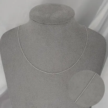 CORRENTE BOLINHA DIAMANTADA 40CM